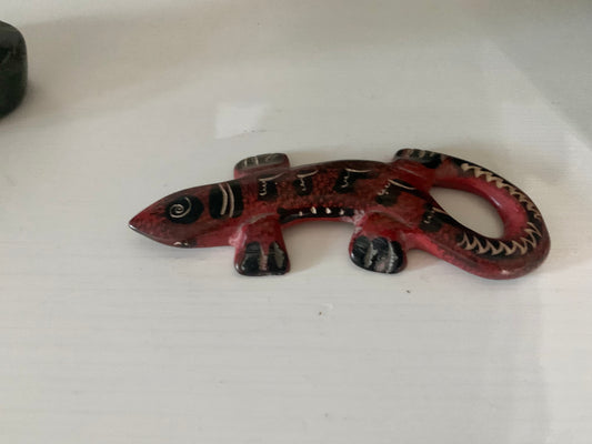 African hand carved Soap stone Salamander