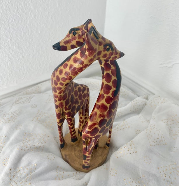 Double Giraffe – Ebony wood – Africa