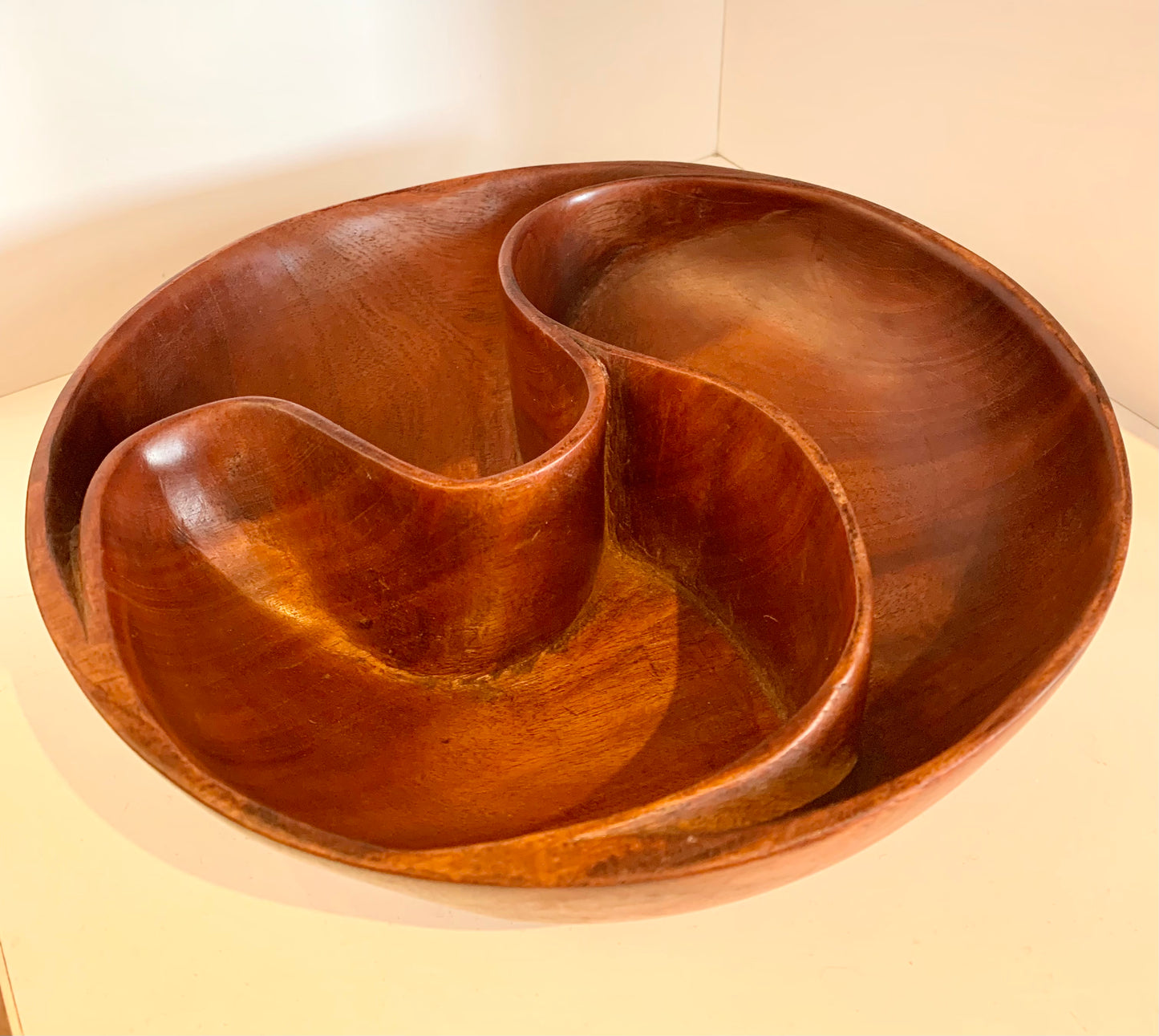 African -Ebony wood-Yin and Yang style Bowl