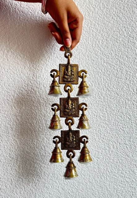 Handmade brass Ganesha wall hanging